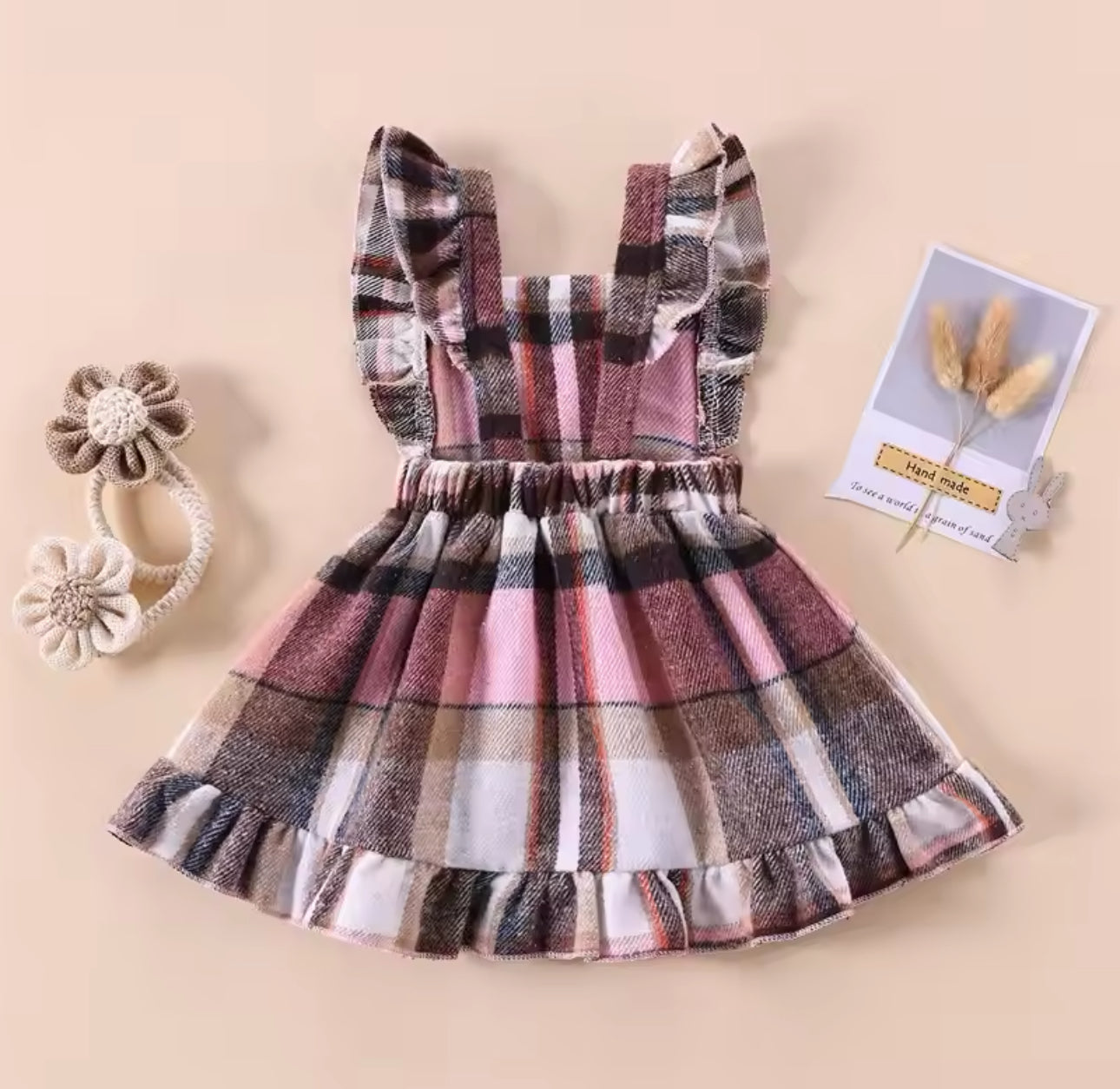 Pink Plaid Dress